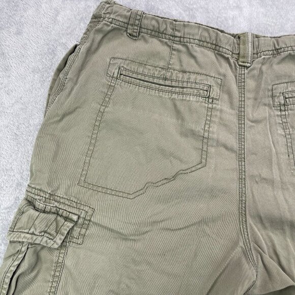 Vintage Nike Sportswear Cargo Shorts Mens Medium Green Distressed Drawstring - Picture 11 of 13